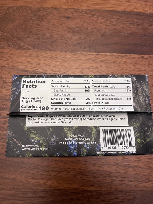 Pistachio Bar (currently sold out)