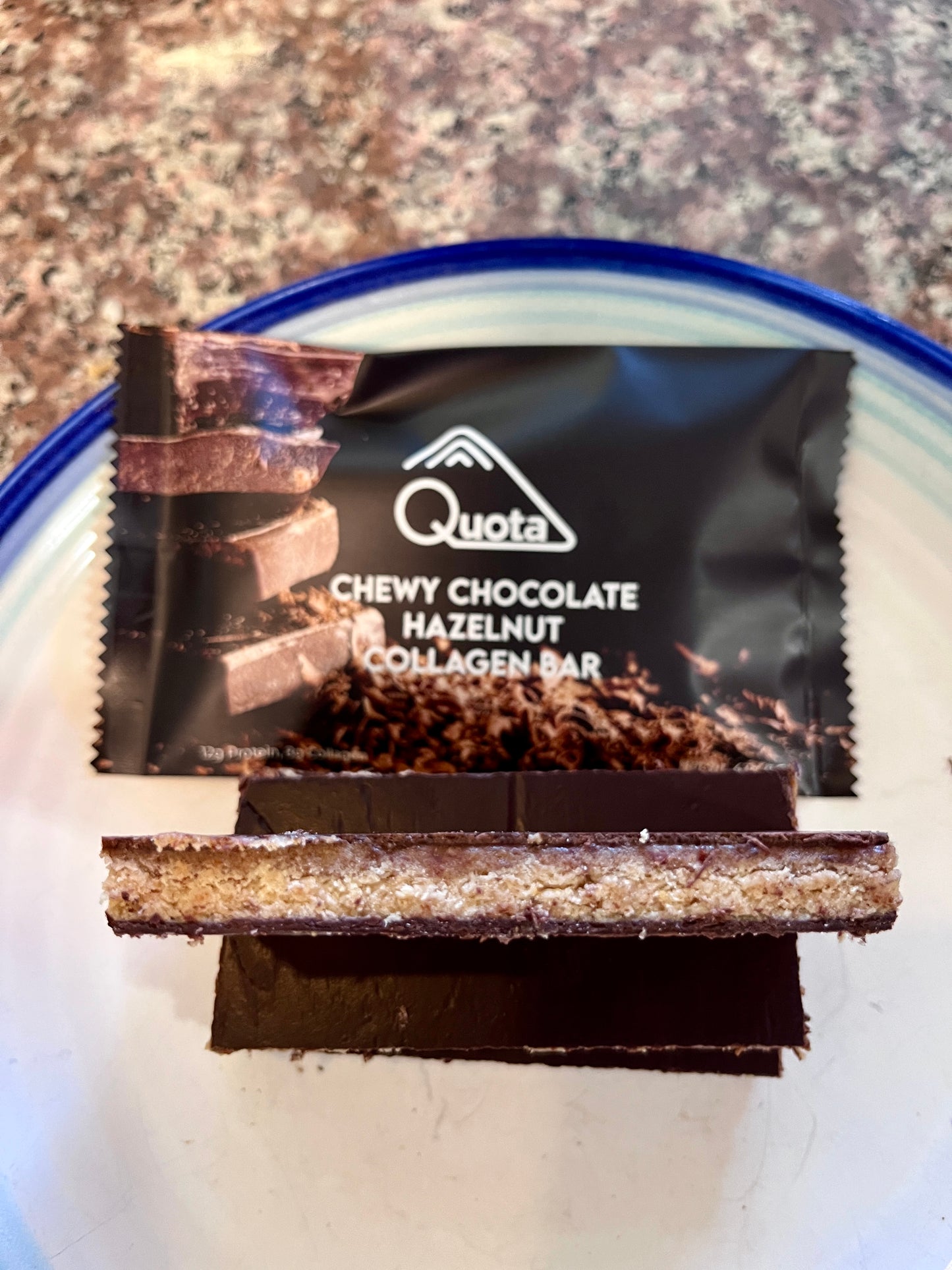 Chewy Chocolate Hazelnut Date Bar