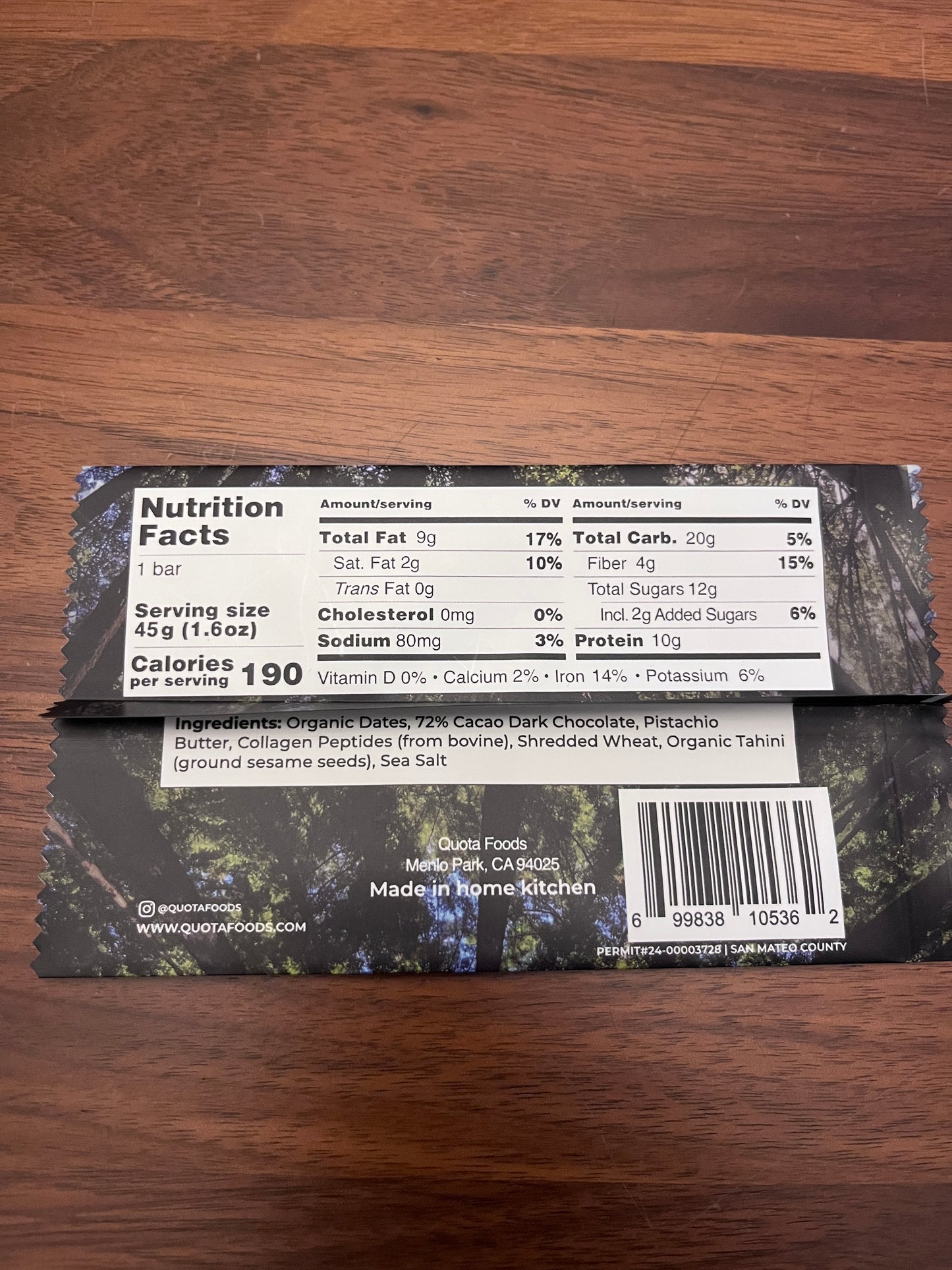 Pistachio Bar (currently sold out)